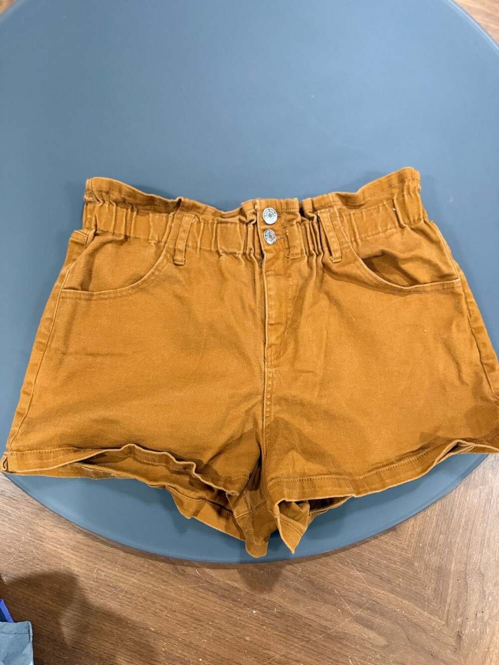 Wild Fable Paperbag Jean Shorts Size XL Rust Orange